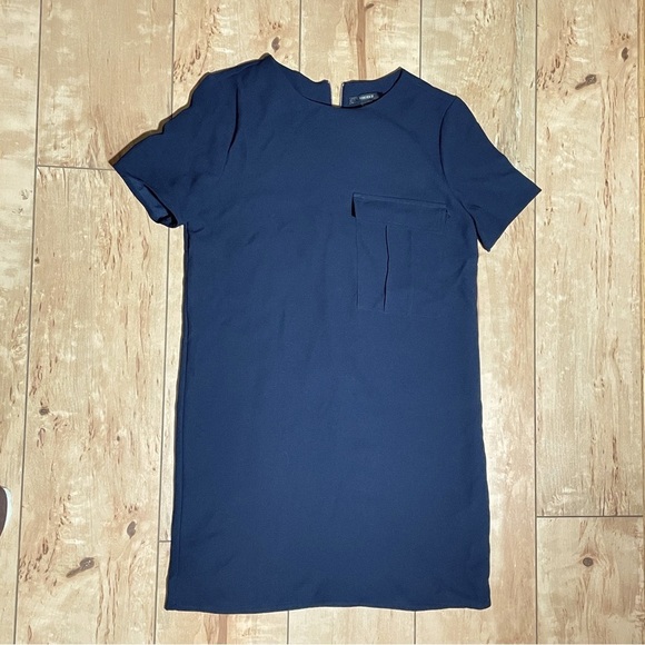 Forever 21‎ Navy Mini Shift Dress Small | Coquette Girl Twee Office - Picture 1 of 7